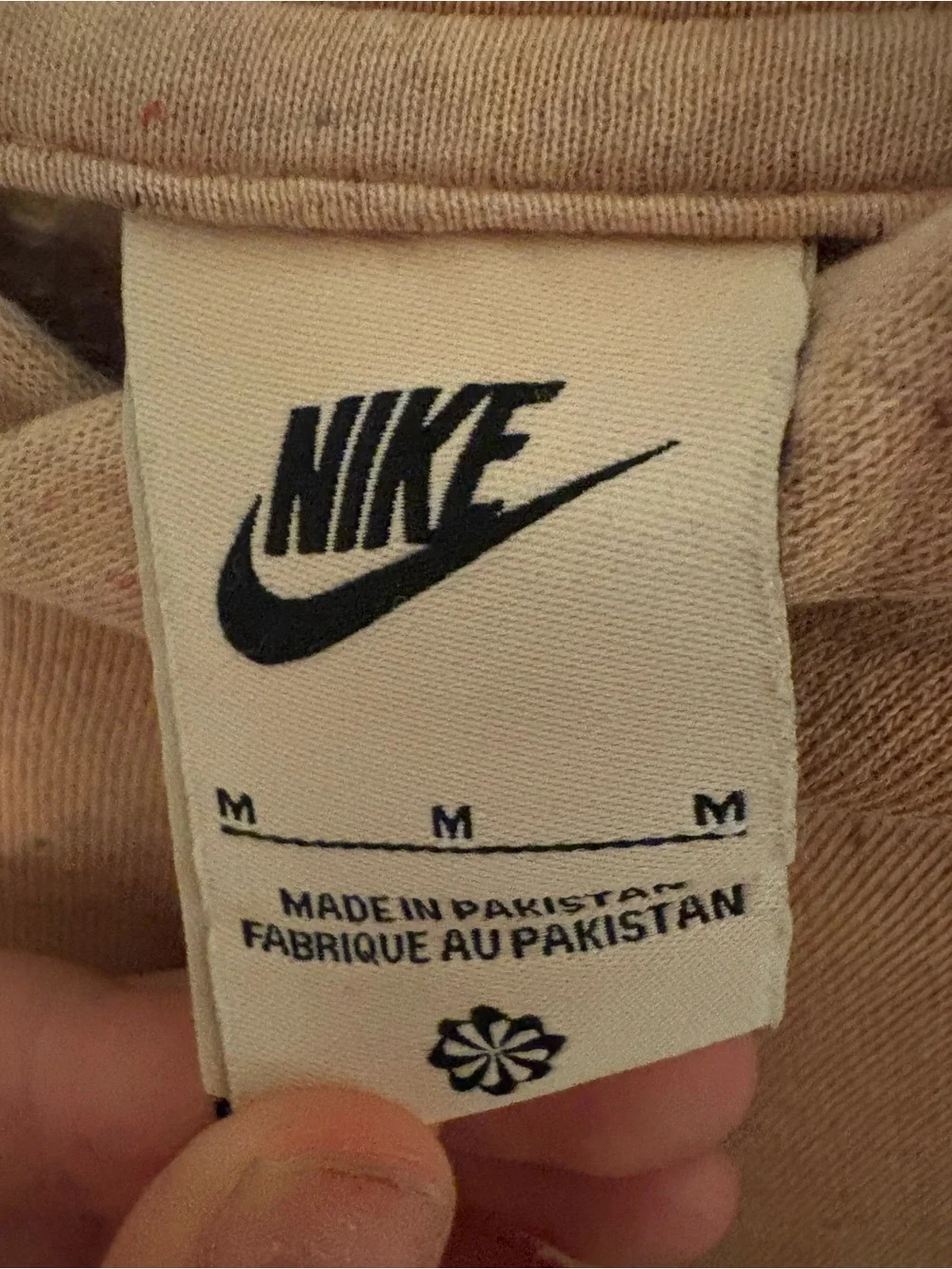 Nike Peach Pullover Hoodie with Small Logo